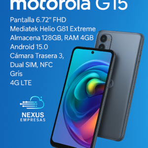 Smartphone Motorola G15 en detalle